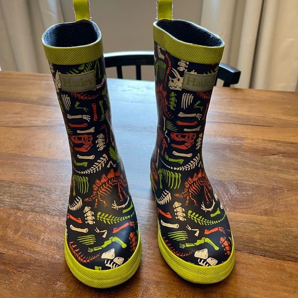 Hatley Boys Dino Fossils Matte Rain Boots | SZ 12 - Picture 11 of 15